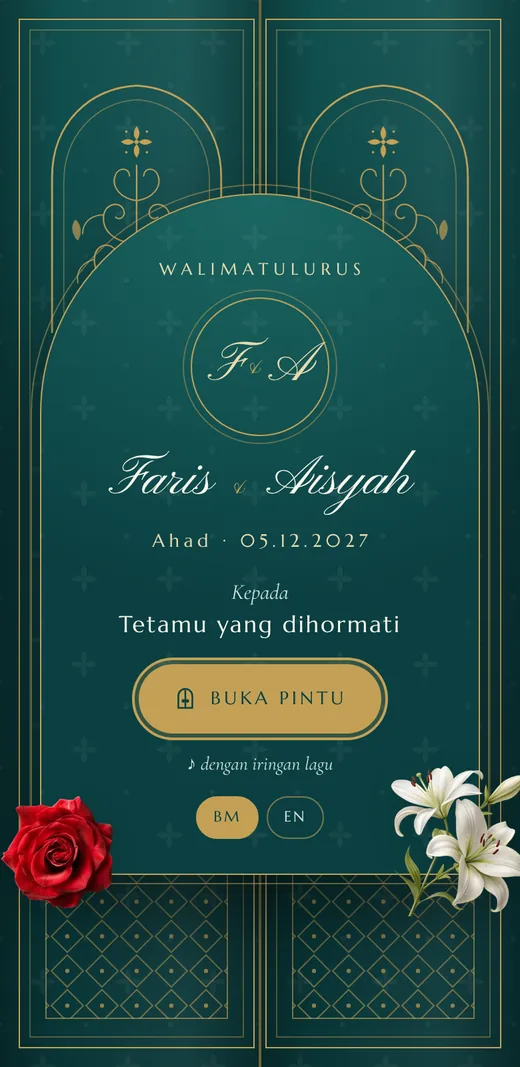 Skrin pembuka tema Zamrud Klasik